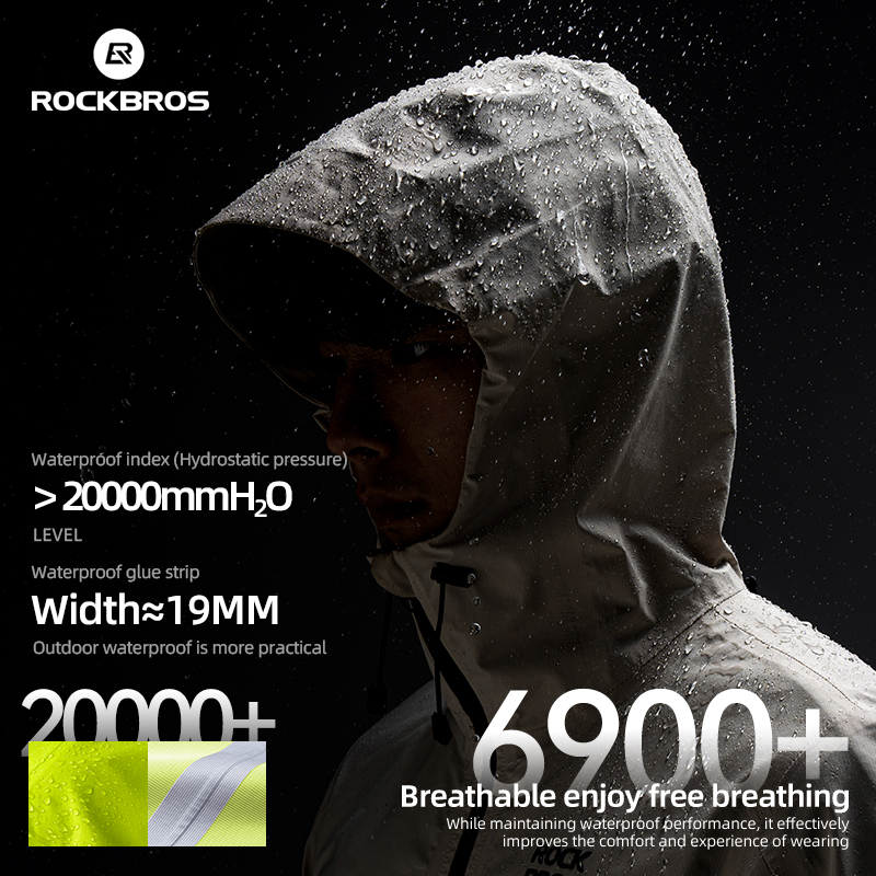 Cycling Gear Rain - ROCKBROS jaket jas hujan tahan air