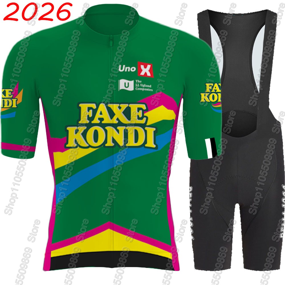 Junior Cycling Gear - Set Jersey Sepeda Tim UNO X