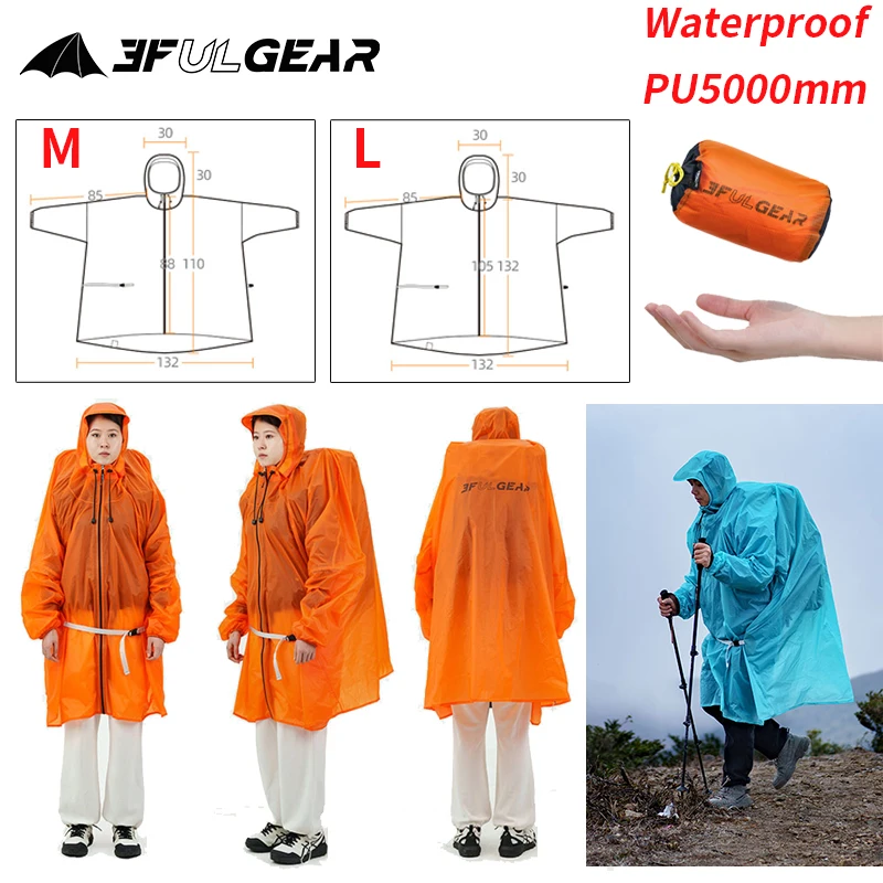 Cycling Gear Rain - Jas Hujan Ritsleting UL GEAR 3F