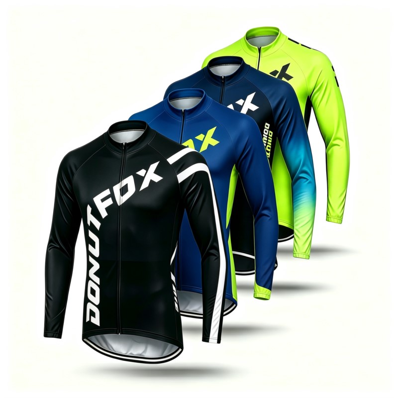 Junior Cycling Gear - Jersey MTB Lengan Panjang & Celana
