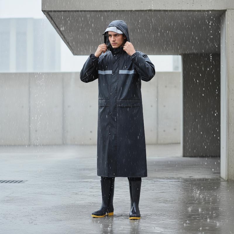 Cycling Gear Rain - Jas Hujan Panjang Anti Air Untuk