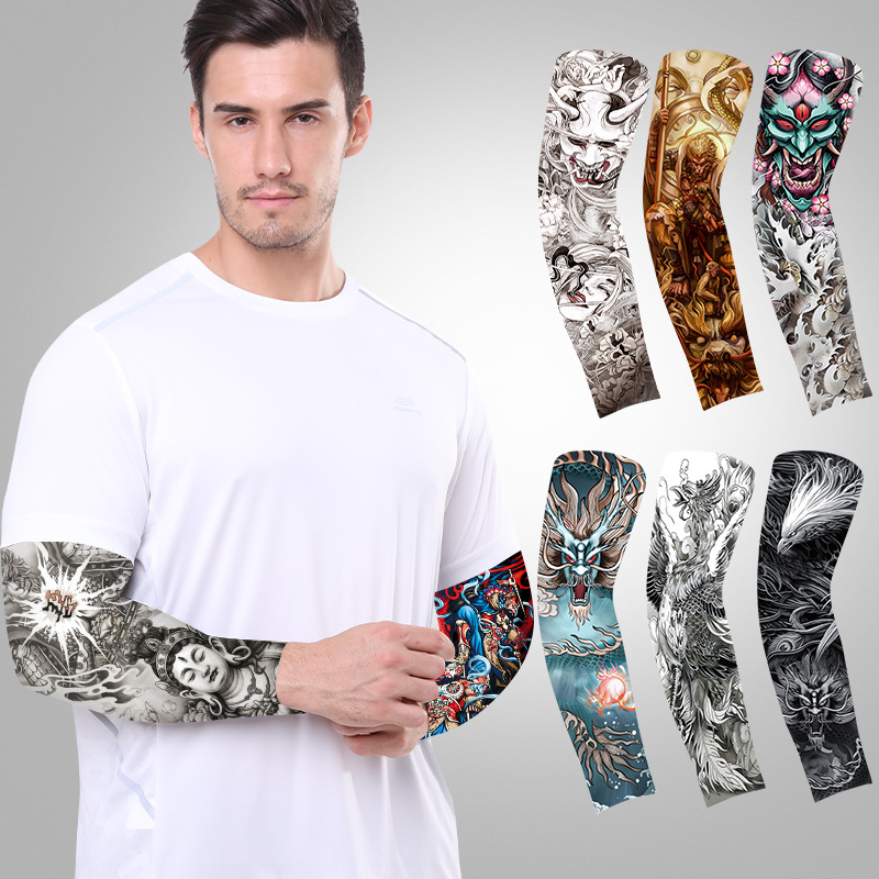 1 buah lengan tato musim panas - Cycling Glove ulasan dan harga