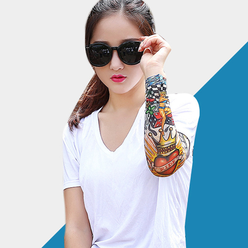 1 buah lengan tato musim panas - Cycling Glove ulasan dan harga