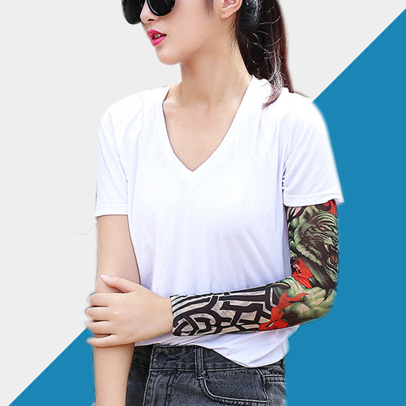 1 buah lengan tato musim panas - Cycling Glove ulasan dan harga