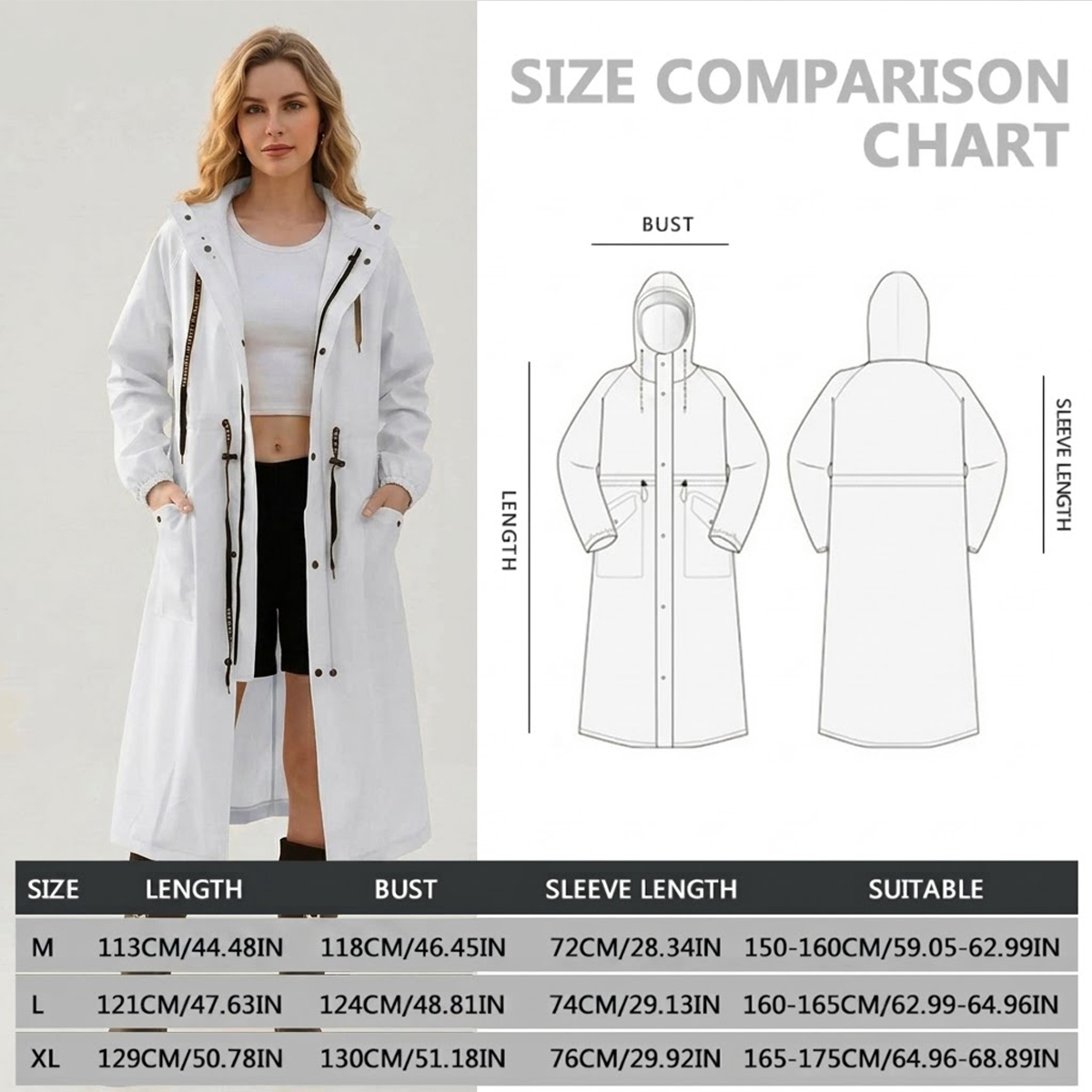 Jaket Hujan Wanita Panjang Tah - Cycling Gear Rain ulasan dan harga