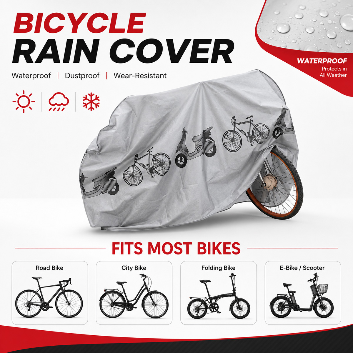 PINMOAP Penutup Sepeda Univers - Cycling Gear Rain ulasan dan harga