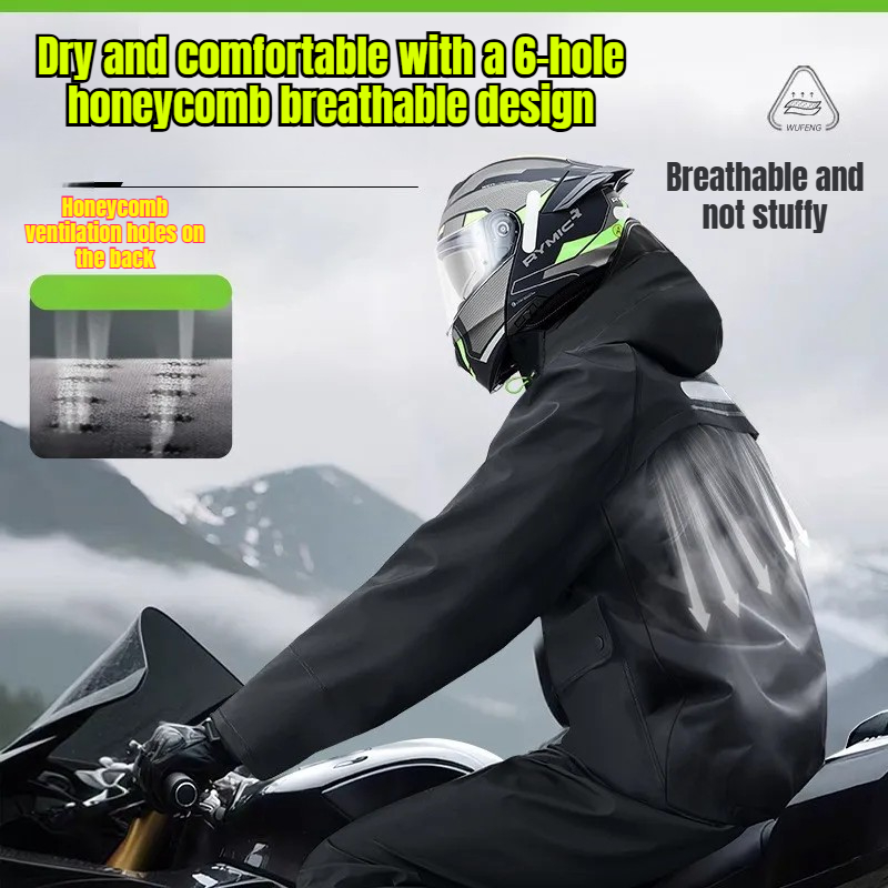 Jas Hujan Anti Air dengan Cela - Cycling Gear Rain ulasan dan harga