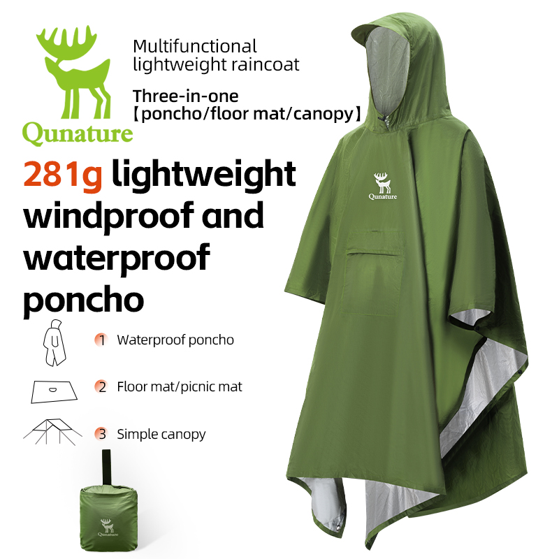 Qunature Jas Hujan Tahan Air 3 - Cycling Gear Rain ulasan dan harga