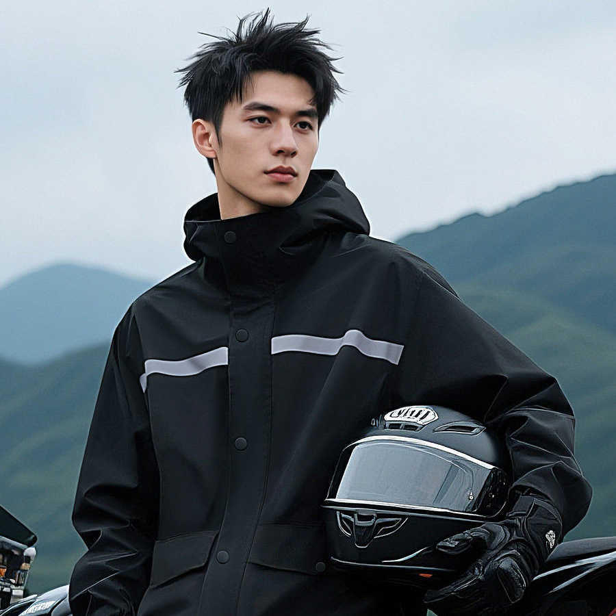 Jas Hujan Terpisah Anti Air de - Cycling Gear Rain ulasan dan harga