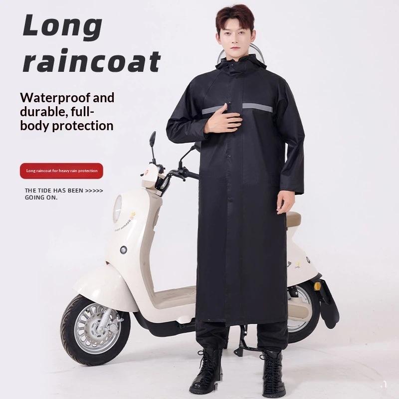 Jas Hujan Panjang Anti Air Unt - Cycling Gear Rain ulasan dan harga